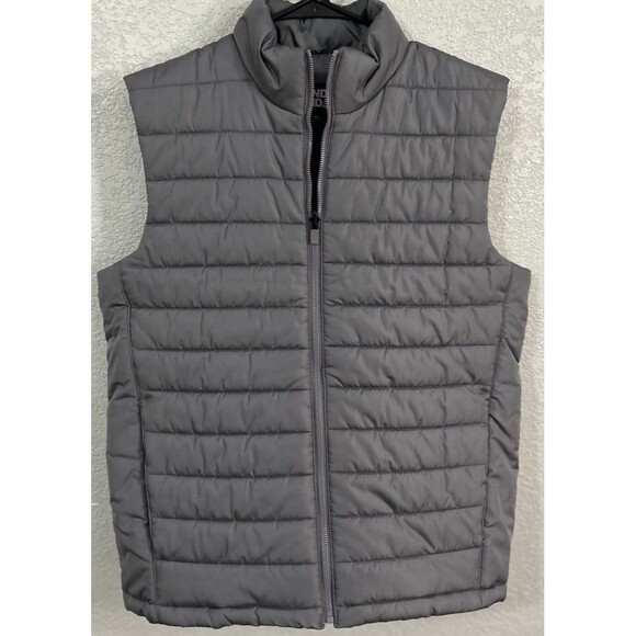 Lands' End Other - Lands' End Zip Up Puffer Vest Men's Grey Oeko-Tex - Size Medium